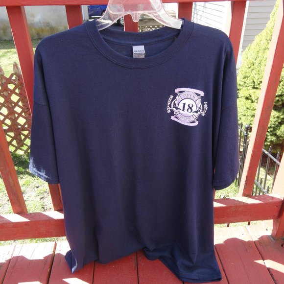 Fire Station 18 Cancer Awareness Fire Boat Surf Rescue T~SHARKS~Unique - Picture 3 of 4